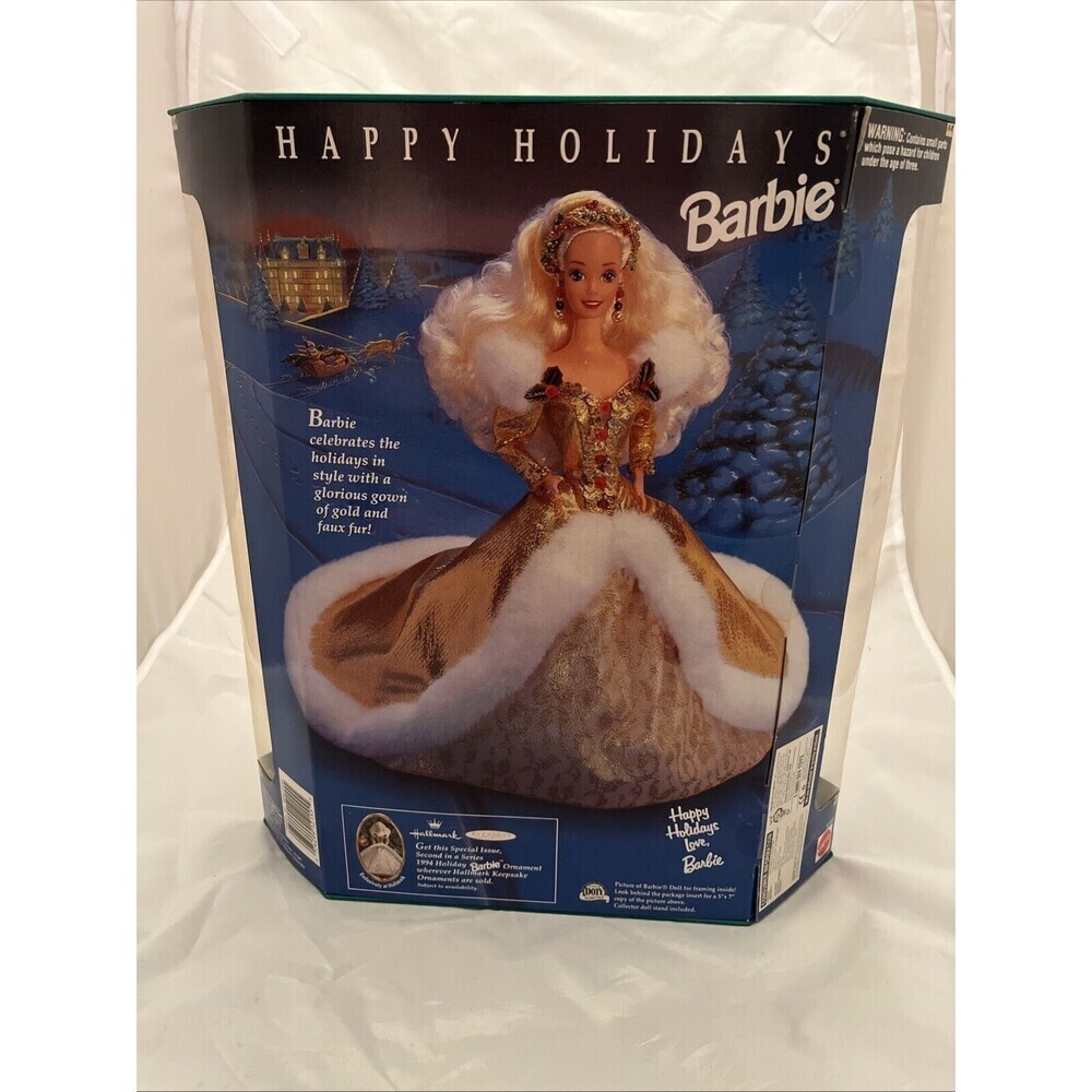 Happy Holidays 1994 Barbie Doll, Vintage, Unopened - Picture 16 of 16